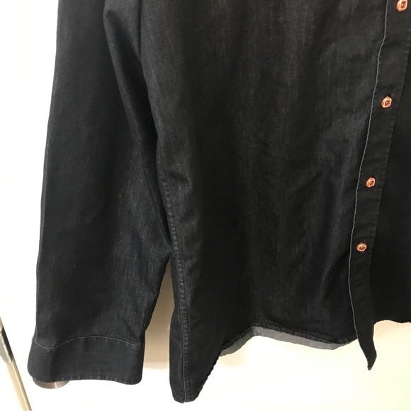 Coof Andy charcoal black button down long sleeve shirt - Picture 7 of 11